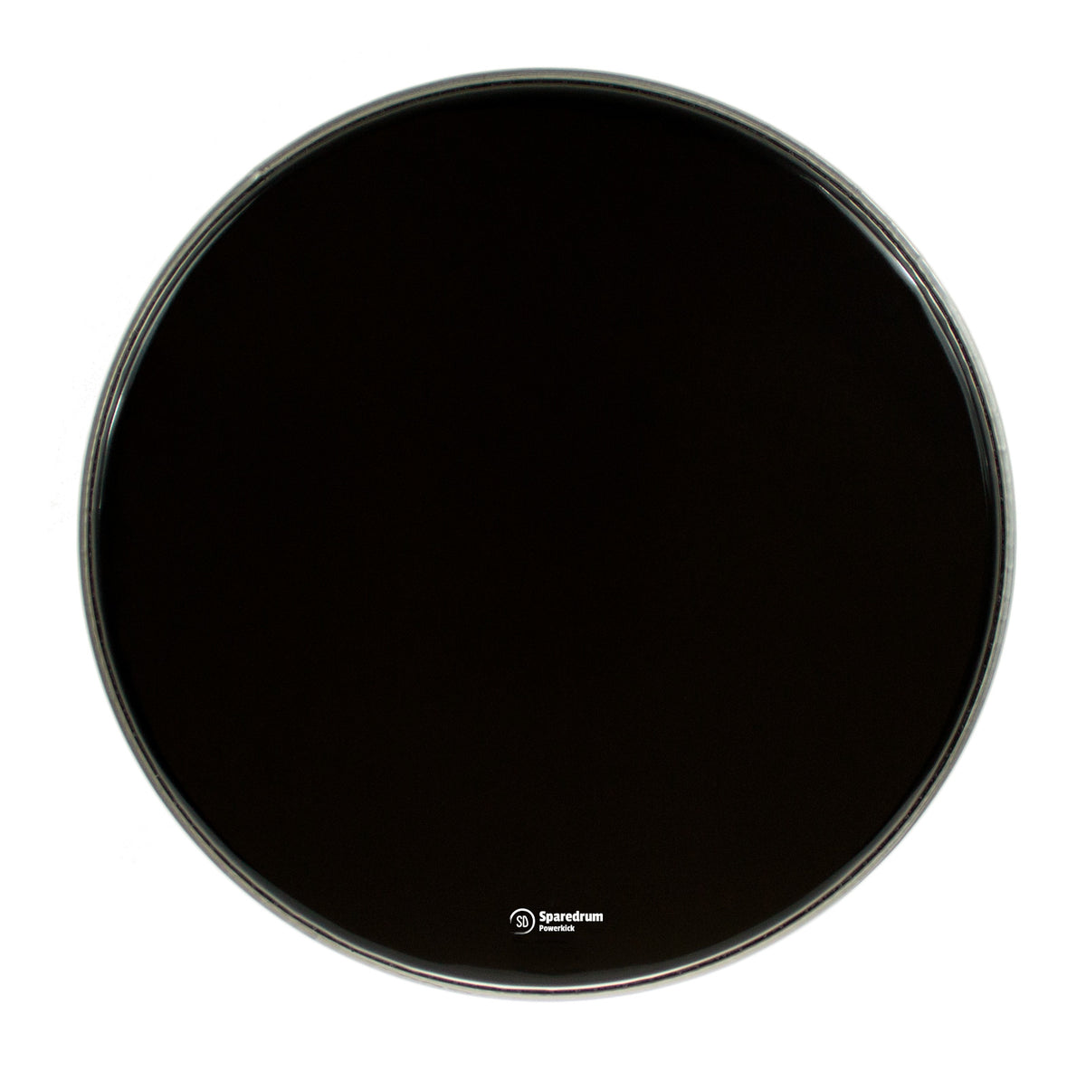 PK24DB-B - 24" POWERKICK DARK BLACK BD HEAD - 1-PLY + MUFFLER - 10 MIL
