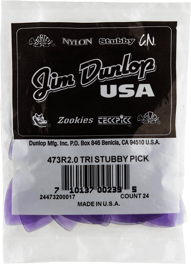 24 x 2,00mm Triangle Stubby Hellviolett