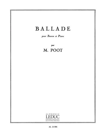 Poot Marcel - Ballade - Fagott & Klavier