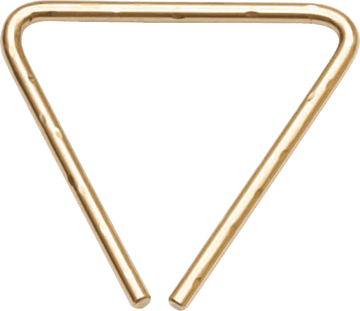 6" HAMMERED TRIANGLE