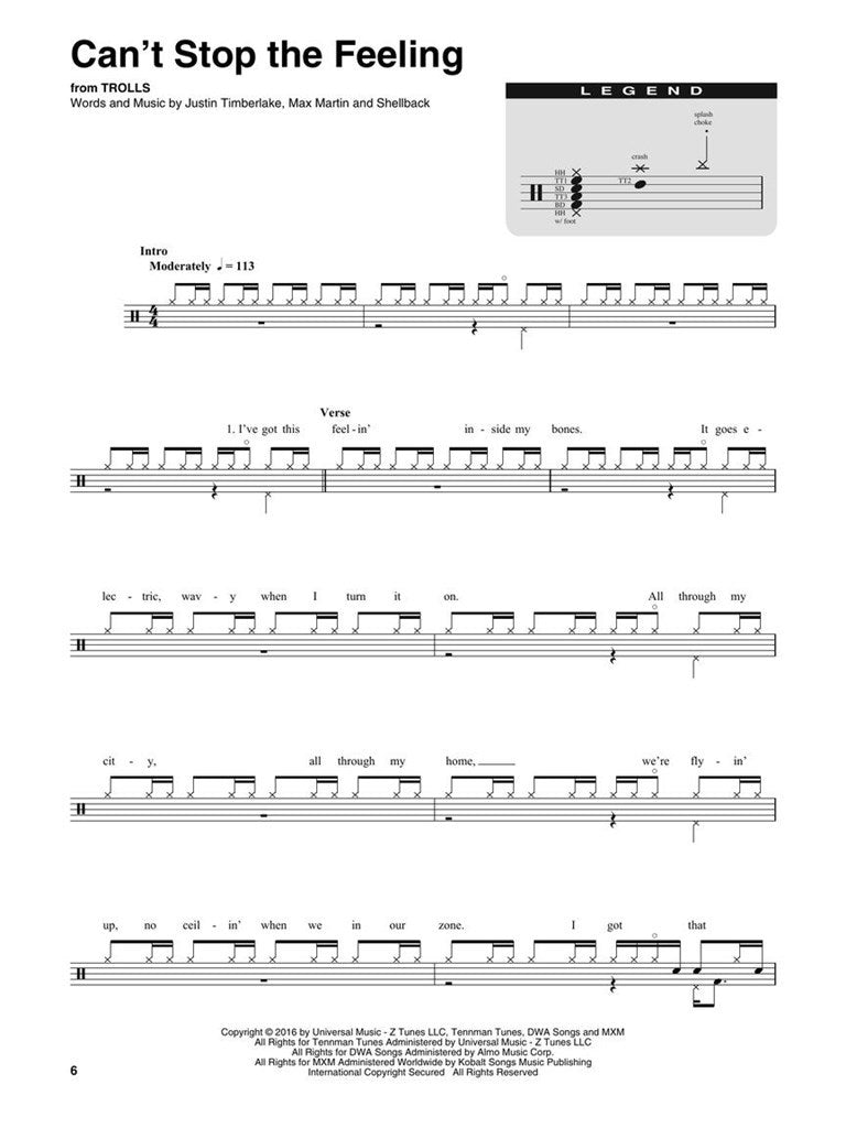 Drum Play Along Vol.53 Popsongs für Kinder