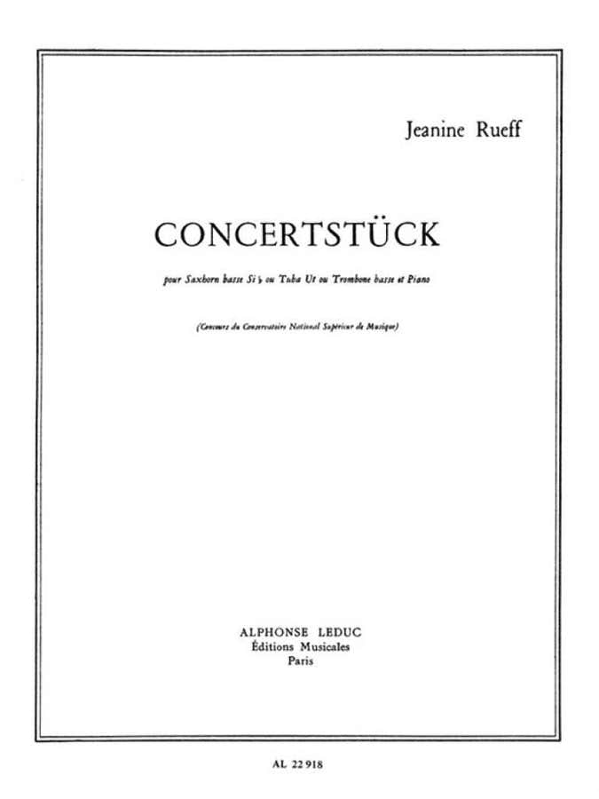 Rueff Jeanine - Concertstück - Bass-Saxhorn und Klavier