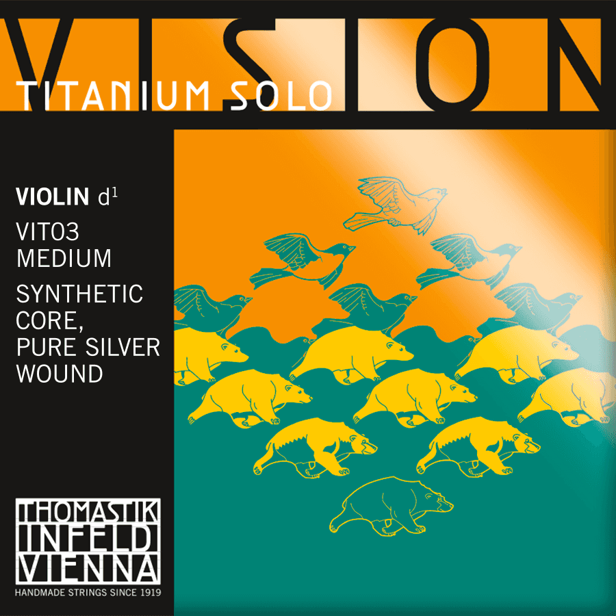 Vision Titanium Solo 4/4 - D Silber (03)