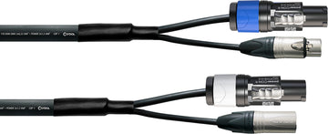 Kabel DMX XLR 3-polig + Powercon 5 M