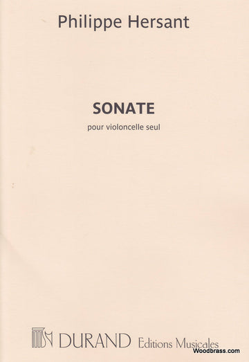HERSANT P. - SONATE - VIOLONCELLE
