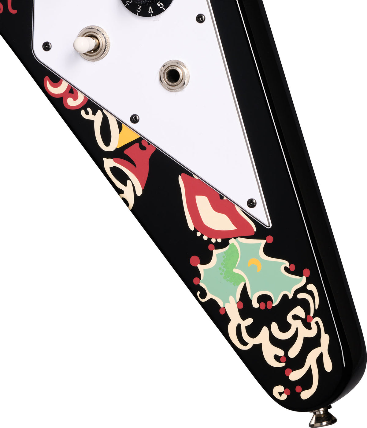 Flying V Signature Jimi Hendrix "Love Drops" Ebony W/Artwork