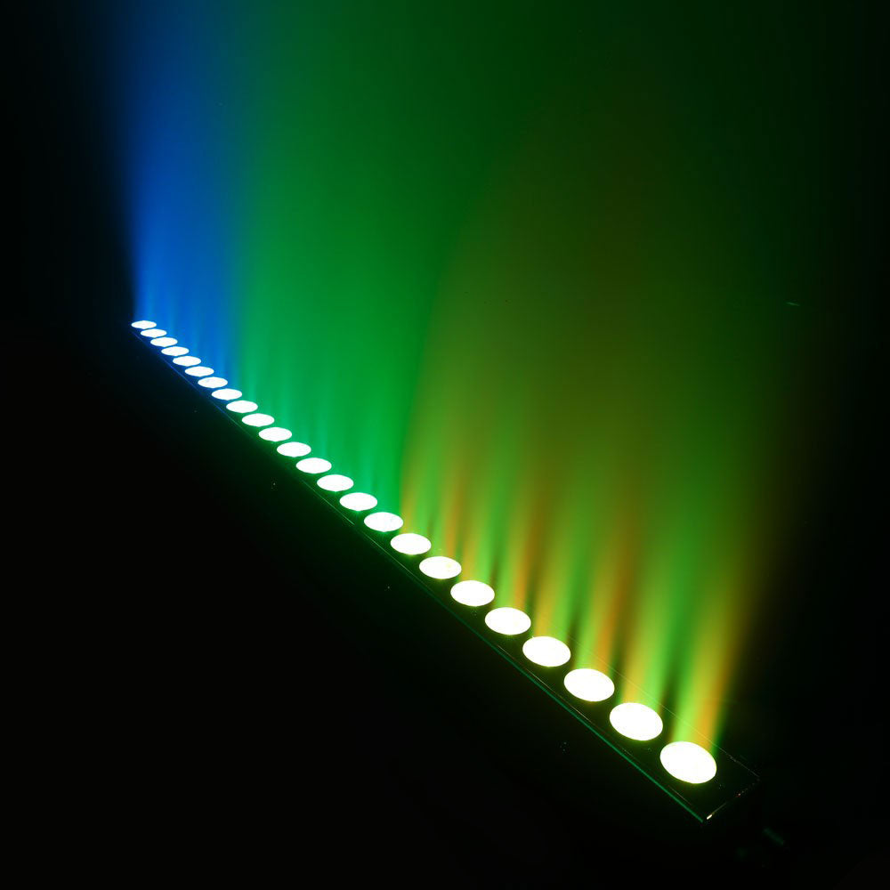 TRIBAR 400 IR - TRICOLOR LED BAR (RGB) 24 x 3 W SCHWARZE BOX MIT INFRAROT-FERNBEDIENUNG