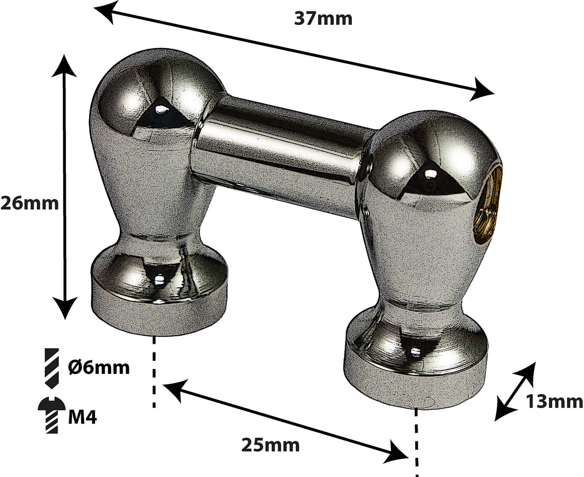 TL1S25B-BK - SPANNBCKCHEN TUBELUG BASSDRUM SCHWARZE - 25MM - EINZIGEN SPANNSCHRAUBEN (X1)