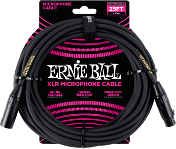 Mikrofonkabel Classic XLR Männlich/XLR Weiblich 7,62M Schwarz