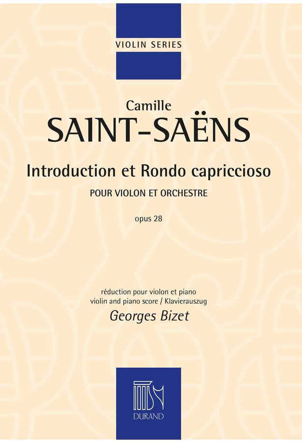 SAINT SAENS C. - INTRODUCTION ET RONDO CAPRICCIOSO - VIOLON ET PIANO
