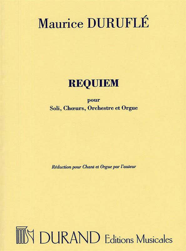 DURUFLE M. - REQUIEM OP 9 POUR - SOLI CHOEURS ET ORCHESTRE