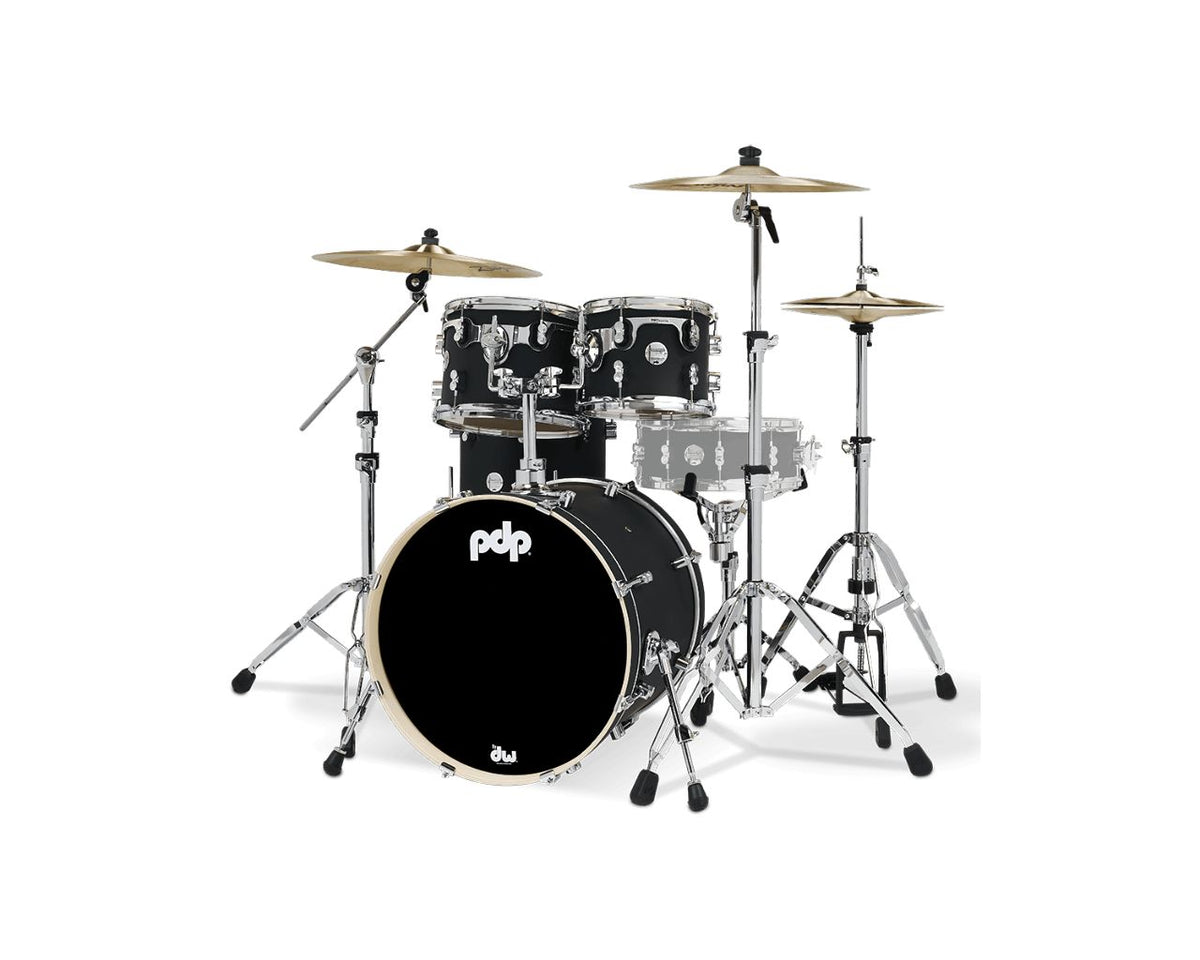 SHELL SET CONCEPT MAPLE FINISH PLY CM4 KIT 20" SATIN BLACK PDCM20FNBK