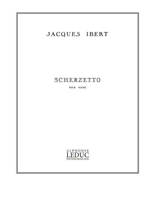 Ibert Jacques - Scherzetto - Klavier