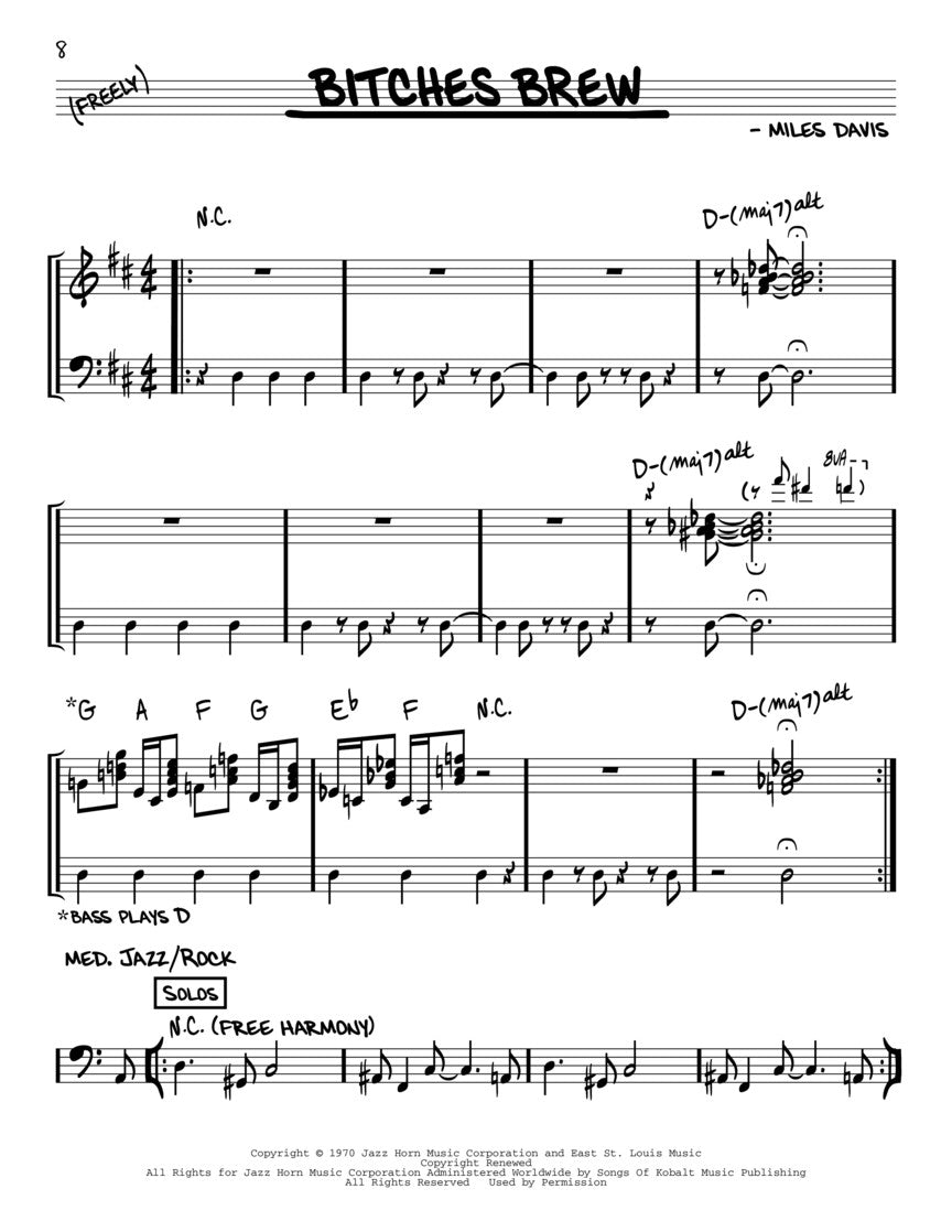 Das Real Book von Miles Davis - BB Instrumente