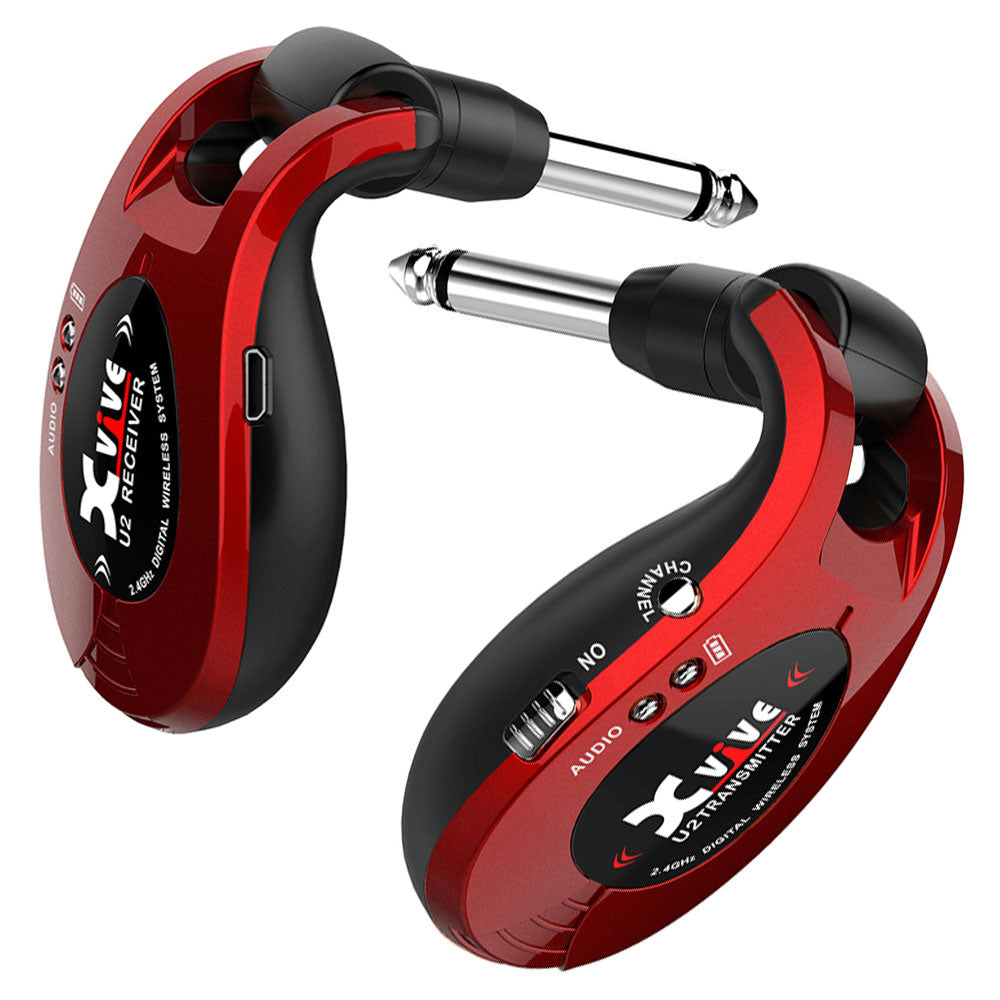 XVive Drahtloses Gitarrensystem ~ Metallic-Rot