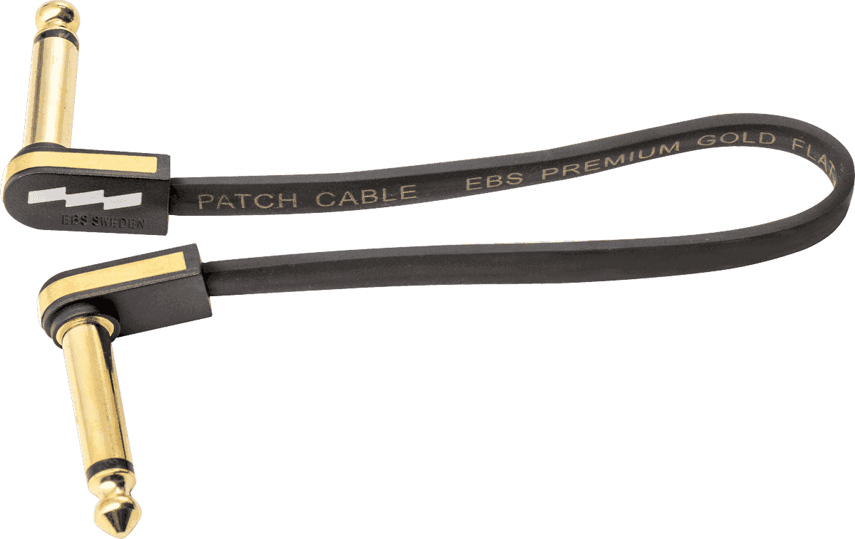 Gitarren-Patchkabel 18 CM Kompakt Gold