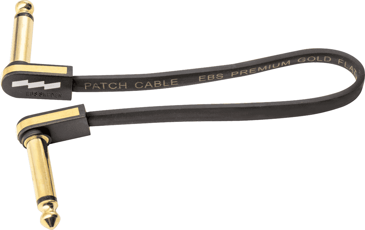 Gitarren-Patchkabel 18 CM Kompakt Gold