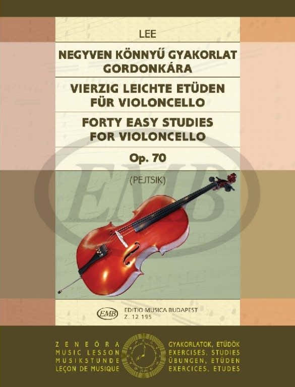 LEE - 40 EASY STUDIES OP.70 - VIOLONCELLE