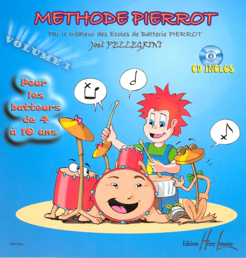 Méthode Pierrot Vol.1 Schlagzeug - Pellegrini