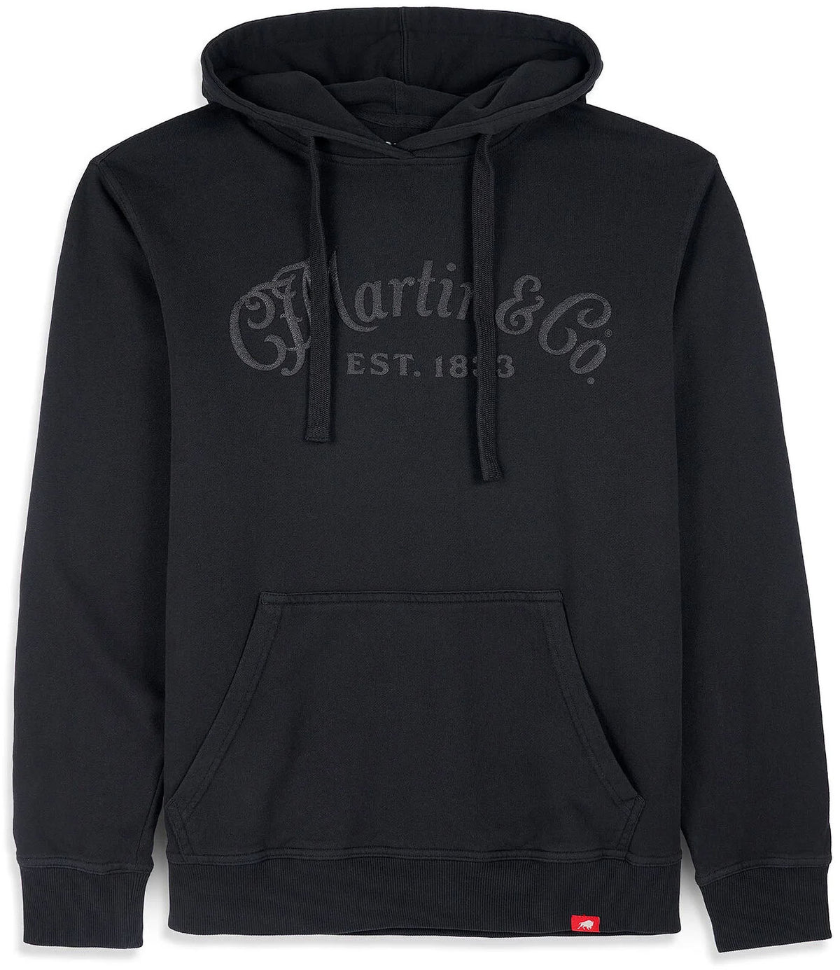 Kapuzen-Sweatshirt Ton-in-Ton Schwarz L