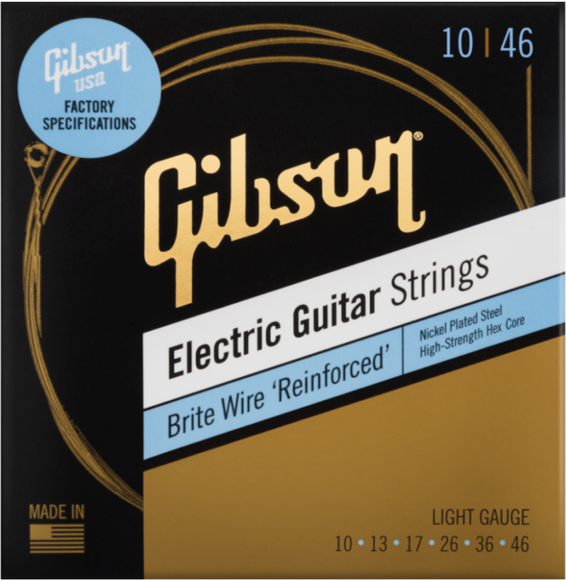FACTORY SPEC STRINGS BRITE WIRE 'REINFORCED' ELECTRIC GUITAR LIGHT