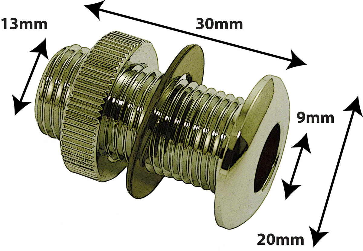 AVH4BR - Entlüftungsöse Druckguss 30mm Messing