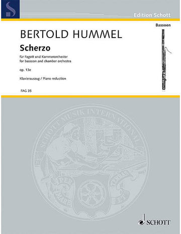 HUMMEL B. - SCHERZO OP. 13E - BASSON