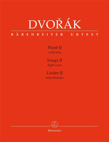 DVORAK A. - SONGS II - HIGH VOICE & PIANO