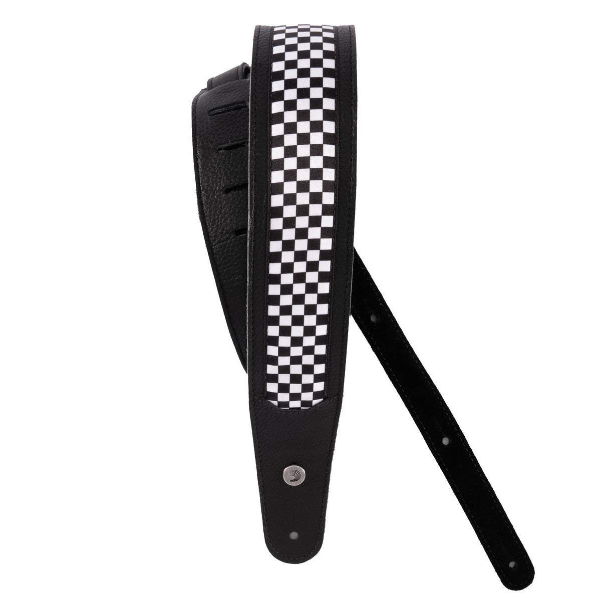 HYBRID LEATHER GUITAR STRAP CHECKERED