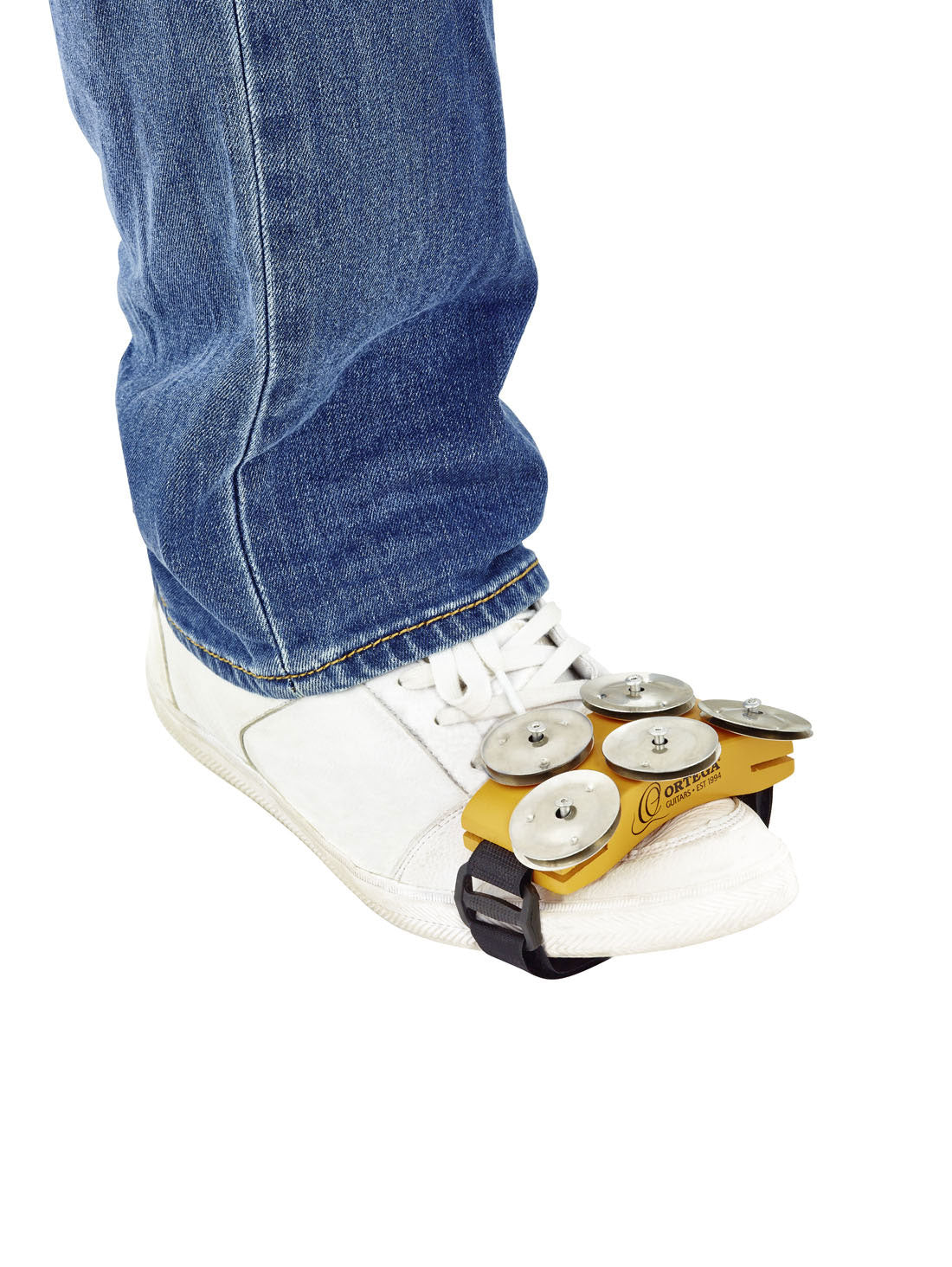 OSSFT FOOT TAMBOURINE MIT STEEL JINGLES