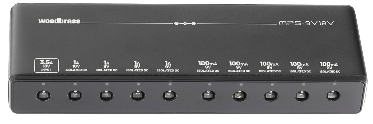 Woodbrass MPS-9V18V, Slim-Netzteil Für 9 Pedale