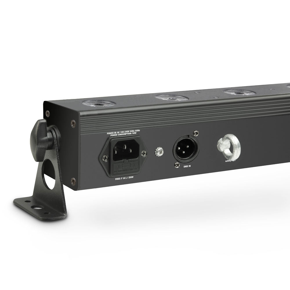 TRIBAR 200 IR - TRICOLOR LED BAR (RGB) 12 x 3 W SCHWARZE BOX MIT INFRAROT-FERNBEDIENUNG
