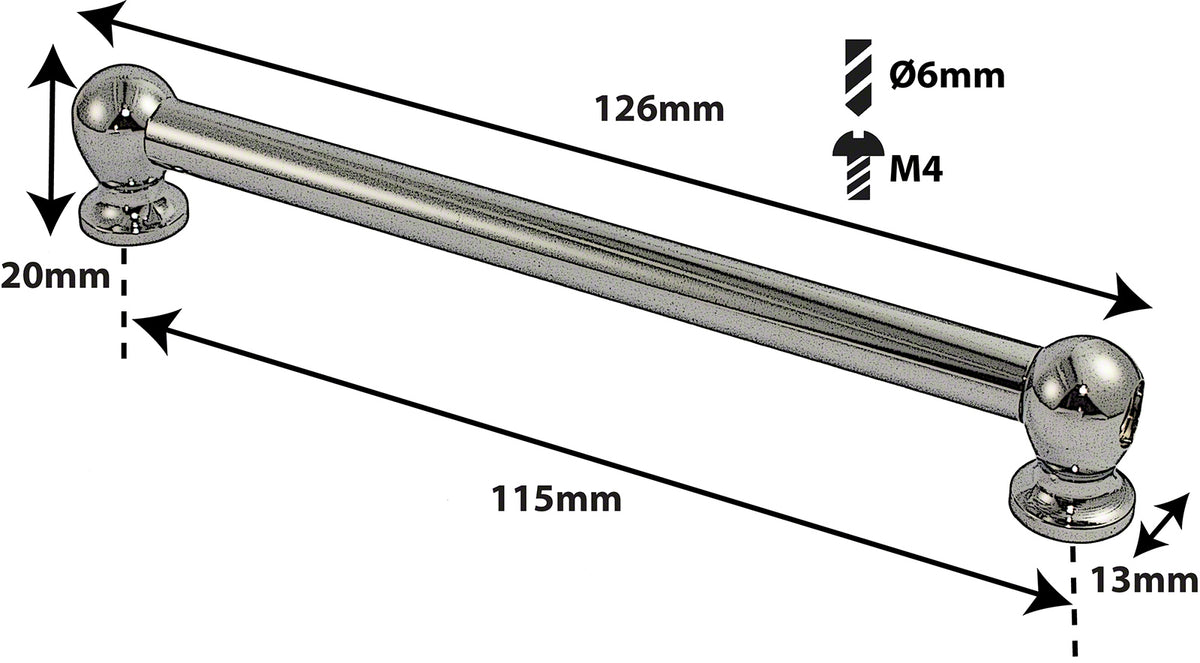 TL1D115 - SPANNBCKCHEN TUBELUG - 115MM - DOPPELTE SPANNSCHRAUBEN (X1)