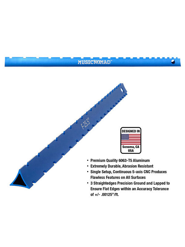 MN821 Tri-beam 3-in-1 - Planierlineal für Griffbrett und Bünde
