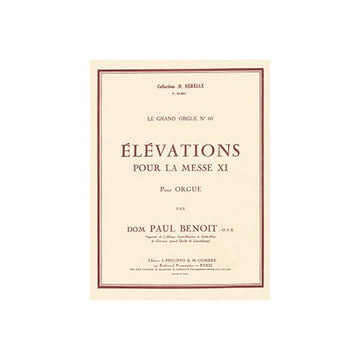 Benoit - Elévations Pour La Messexi (6) - Orgue