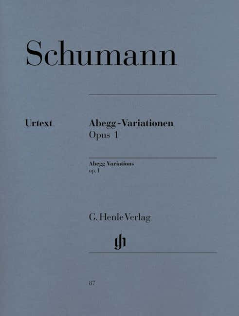 SCHUMANN R. - ABEGG VARIATIONS F MAJOR OP. 1