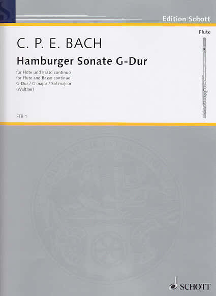 Bach C.p.e. - Hamburger Sonate G-dur - Flute et BC