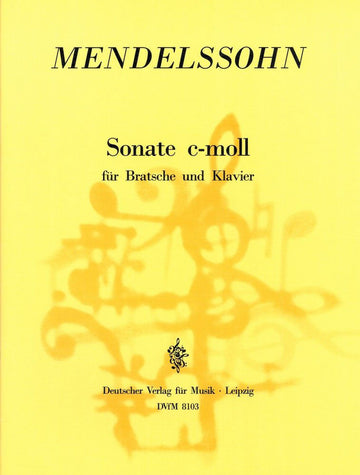 Mendelssohn-Bholdy F. - Sonate C-Moll - Viola Piano