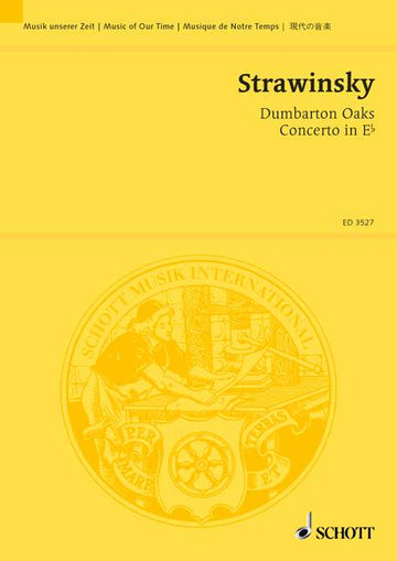 STRAVINSKY IGOR - Konzert in Es-Dur - Kammerorchester