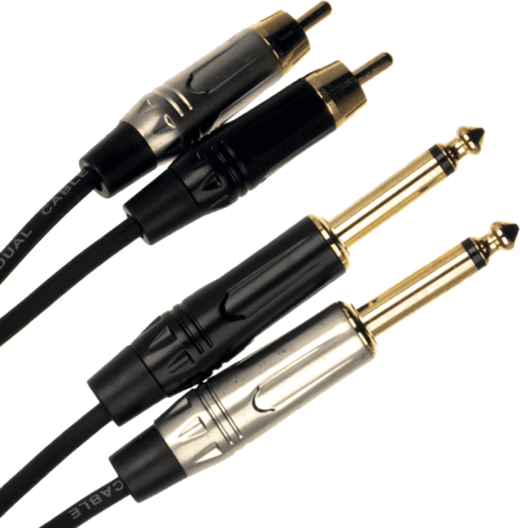 JUST2RCA2J3 CABLE JUST 2 X JACK MONO 2 X RCA 3 M