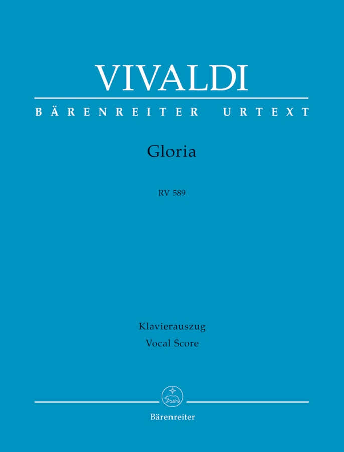 VIVALDI A. - GLORIA RV 589 - REDUCTION PIANO