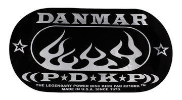 210DKF - Selbstklebendes Bassdrum-Doppelpedal-Pad - Flamme