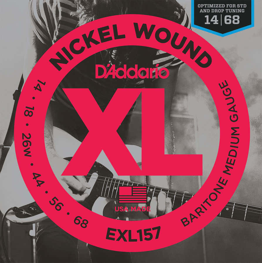 EXL157 vernickelte Baritonsaiten Medium 14-68