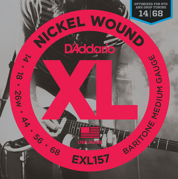 EXL157 vernickelte Baritonsaiten Medium 14-68