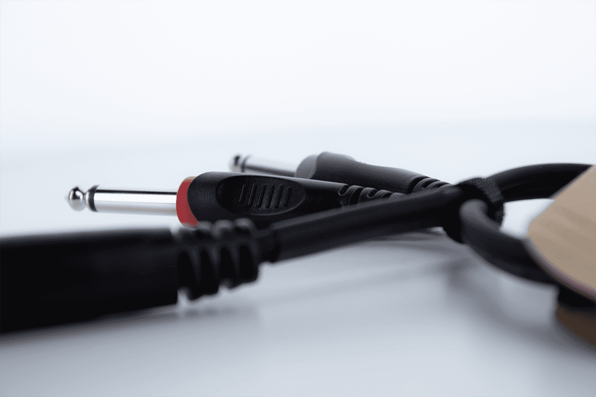 Kabel Y Abzweigkabel Stereo-Klinke Buchse / 2 Mono-Klinken Stecker 30 cm