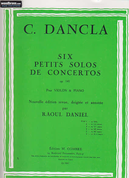 DANCLA CHARLES - SOLO OP.141 N°1 DES 6 PETITS SOLOS DE CONCERTO