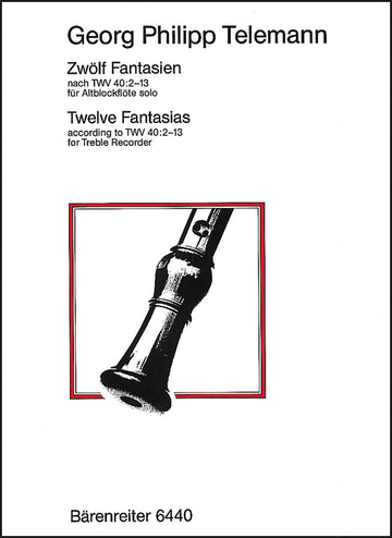 Telemann G. P. - 12 Fantasien TWV 40:2-13 - Altblockflöte