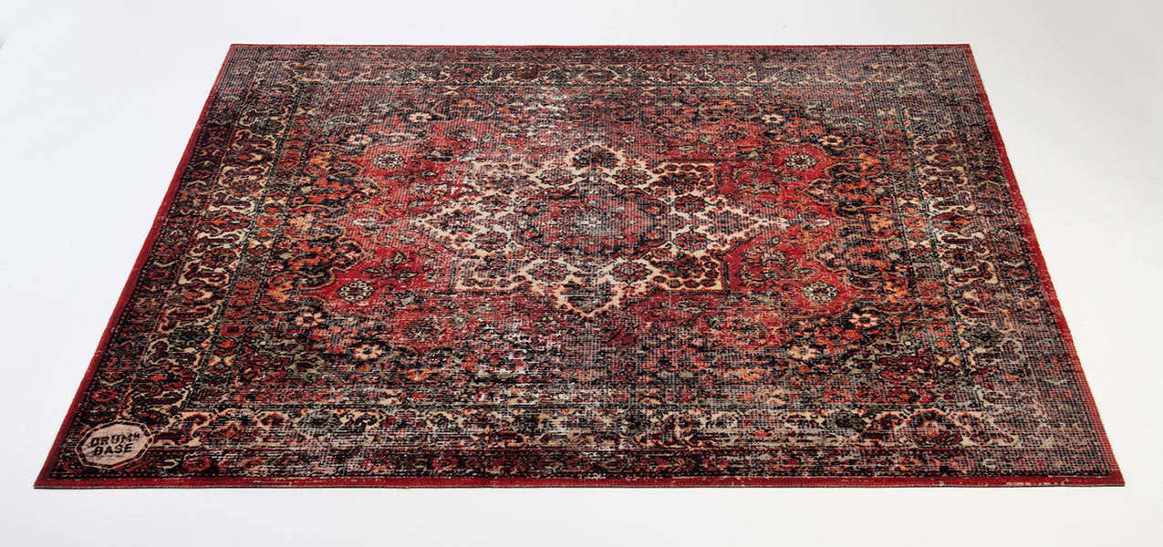 VPCLB-ORD Teppich Vintage Persian Club Series 1.63 X 1.42M Rutschfest Original Rot