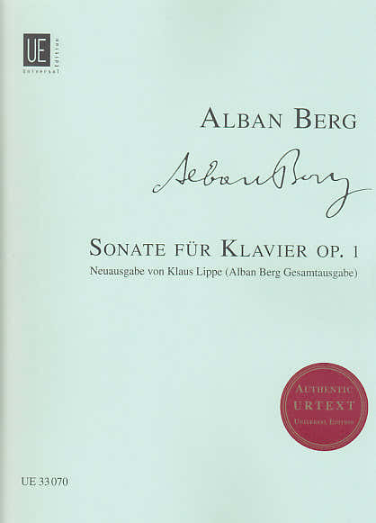Berg Alban - Sonate Pour Piano Op.1