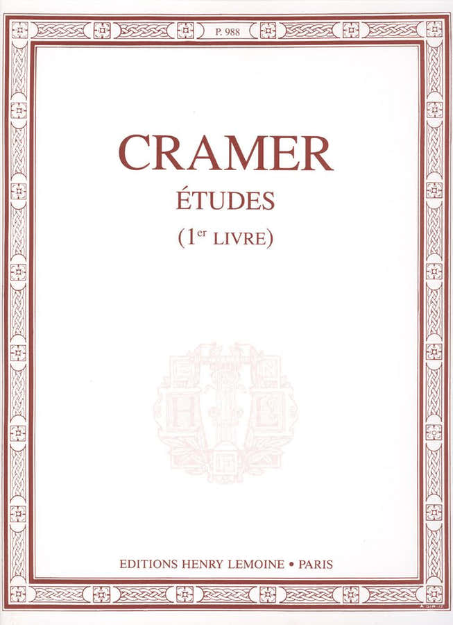CRAMER JOHANN BAPTIST - Etüden Band 1 - Klavier